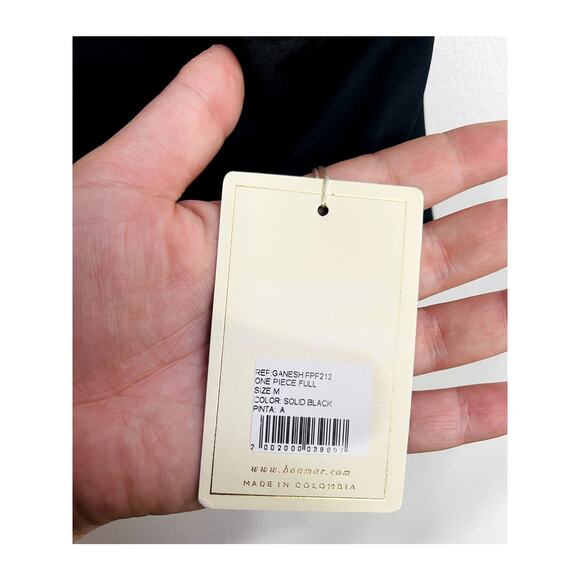 NWT Anthropologie Boamar Black Ruffle One Piece Swimsuit Size M Feminine Luxury - Picture 3 of 3